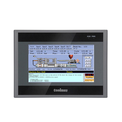 Συστήματα Linux 7' 'Πάνελ οθόνης αφής PLC HMI All In One 8 κανάλια υψηλής ταχύτητας παλμός