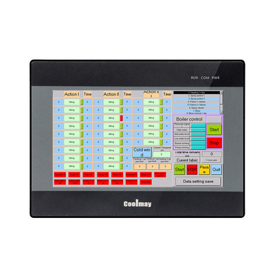 Coolmay 7 ιντσών ψηφιακό ελεγκτή 64MB ROM RS232 RS485 HMI Plc όλα σε ένα