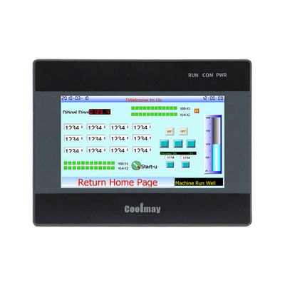 Coolmay MT Series LED 4 Wire Resistive Industrial HMI Panel Touch Screen 1 RS232 1 RS485