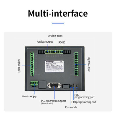 CNC Stepper Servo Brushless Pwm Δύο κινητήρες Διοδηγός Ταχύτητα HMI PLC Combo Προγραμματιζόμενος Λογικός Ελεγκτής