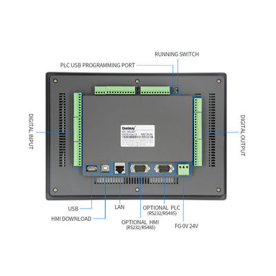 Coolmay HMI PLC All In One 10 Inch 8W For Industry Automation