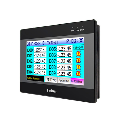 7 ιντσών Modbus Hmi Plc All In One Plc Προγραμματιζόμενος ελεγκτής 24 ψηφιακής εισόδου 24 ψηφιακής εξόδου
